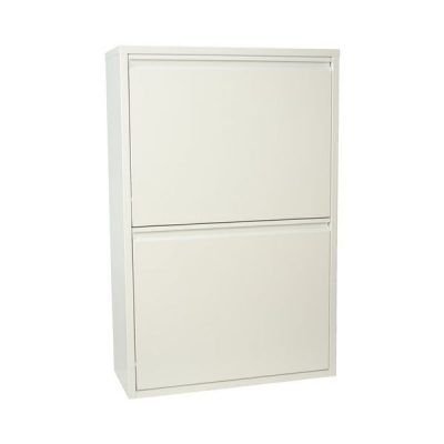 Cubo de Reciclaje Metálico de 4 puertas Blanco - Mas Masiá