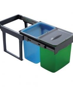 Cubos Reciclaje extraíble doble 32 L Ekko Easy para interior de armarios
