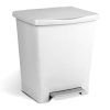 Cubo de Basura Pedal 23 L Millenium Blanco