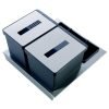 Cubo de reciclaje Gris Oscuro