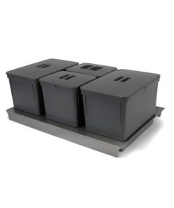 Cubo Reciclaje extraíble Para Cajones 4 cubetas serie 5