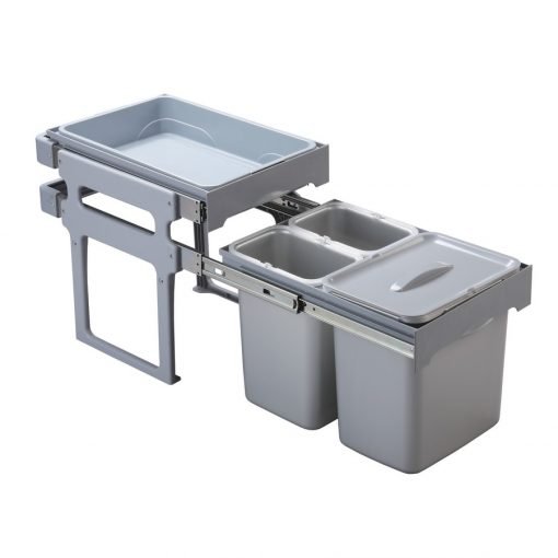 Cubo Basura Extraíble Tank 32 L Gris