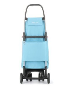 Carro de Compra plegable Celeste Ruedas 2 Giratorias Rolser I-Max MF 4