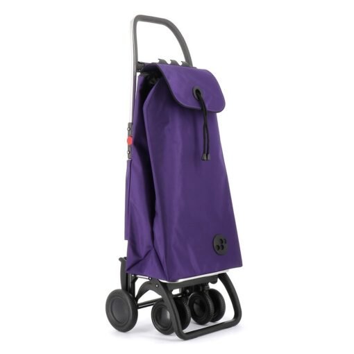 Carro de Compra plegable Morado Ruedas 2 Giratorias Rolser I-Max MF 4