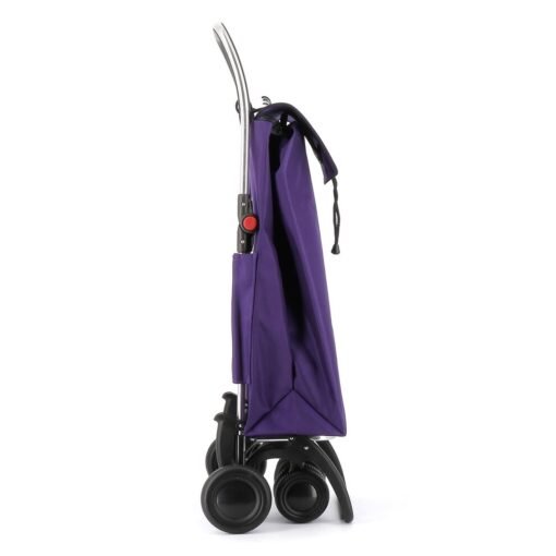 Carro de Compra plegable Morado Ruedas 2 Giratorias Rolser I-Max MF 4