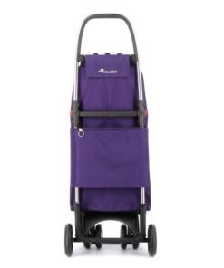 Carro de Compra plegable Morado Ruedas 2 Giratorias Rolser I-Max MF 4