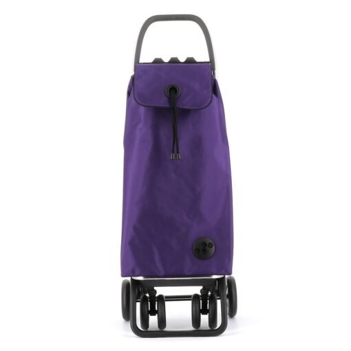 Carro de Compra plegable Morado Ruedas 2 Giratorias Rolser I-Max MF 4