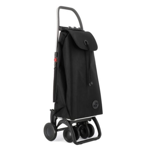 Carro de Compra plegable Negro Ruedas 2 Giratorias Rolser I-Max MF 4