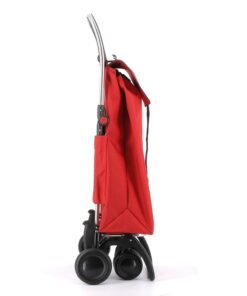 Carro de Compra plegable Rojo Ruedas 2 Giratorias Rolser I-Max MF 4