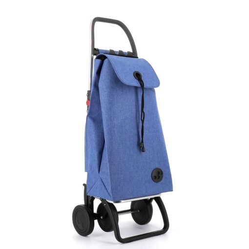 Carro de Compra plegable Azul Rolser I-Max Tweed 4 Ruedas