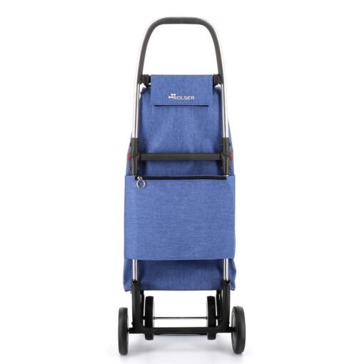 Carro de Compra plegable Azul Rolser I-Max Tweed 4 Ruedas