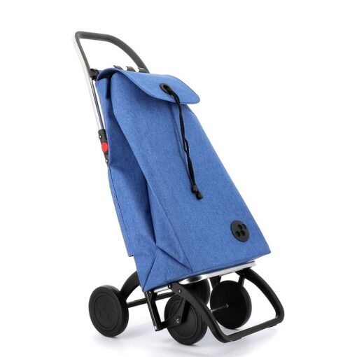 Carro de Compra plegable Azul Rolser I-Max Tweed 4 Ruedas