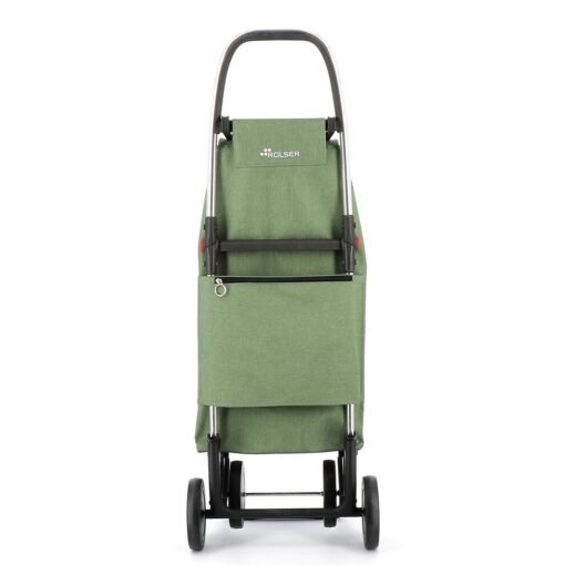 Carro de Compra plegable Verde Rolser I-Max Tweed 4 Ruedas