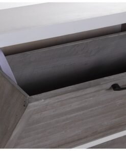 Mueble zapatero madera Blanco y Gris Paulownia