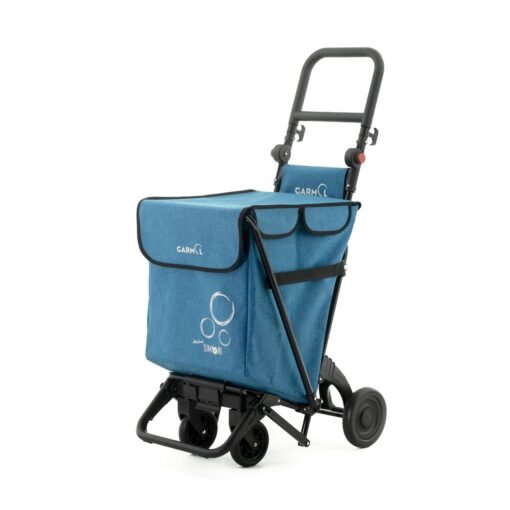 Carro de Compra Azul Plegable Jasp Garmol Mini Jumbo