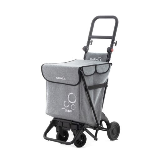 Carro de Compra Gris Plegable Jasp Garmol Mini Jumbo