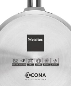 Sartén acero inox ICONA - Metaltex base acero