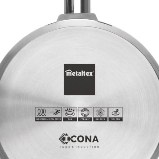 Sartén acero inox ICONA - Metaltex base acero