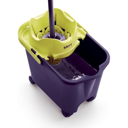 Cubo fregona automático Mery morado escurrefácil 1