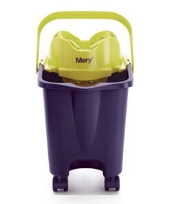 Cubo fregona automático Mery morado escurrefácil 3