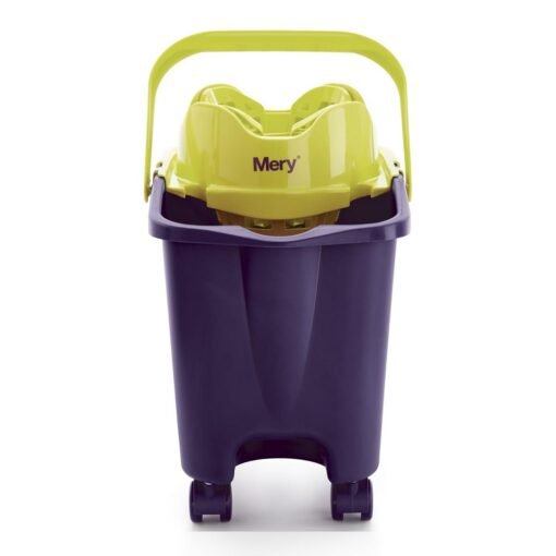 Cubo fregona automático Mery morado escurrefácil 3