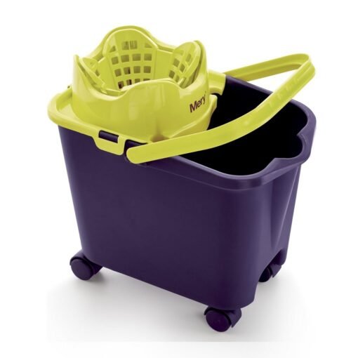 Cubo fregona automático Mery morado escurrefácil