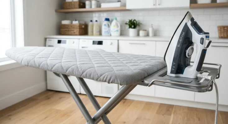 materiales resistentes en tabla de planchar moderna