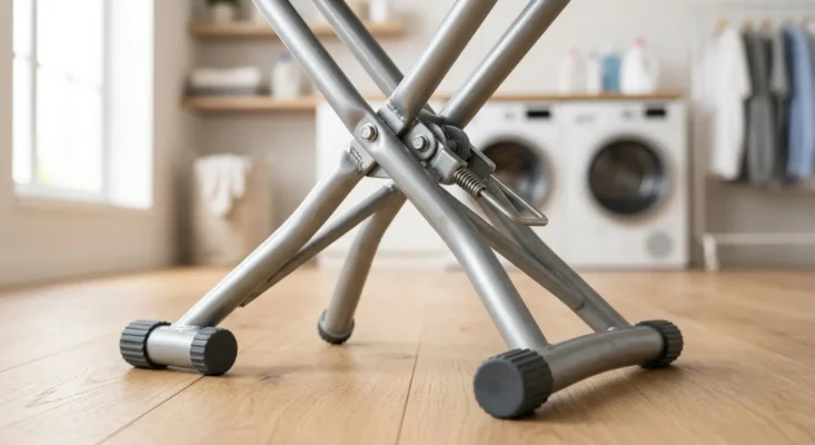 estructura estable de tabla de planchar resistente