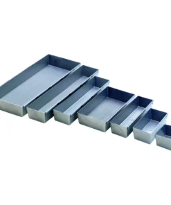 CUBETA MODULAR 30x8x5 PLATA