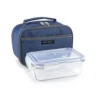 Porta-alimentos lite azul + táper