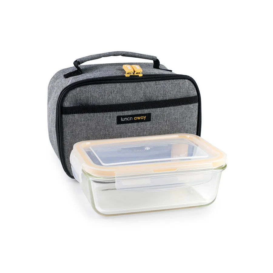 Porta-alimentos lite gris + táper