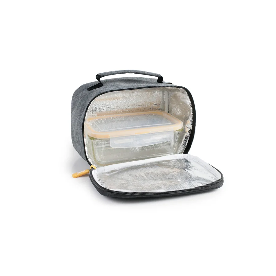 Porta-alimentos lite gris + táper - Imagen 2