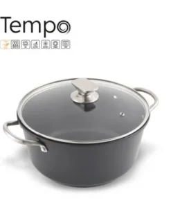Olla aluminio forjado con tapadera Ø28 cm TEMPO