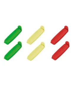 Juego de 6 clips cierrabolsas 6cm presto
