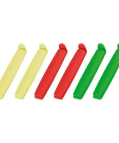 Juego de 6 clips cierrabolsas 9cm Presto