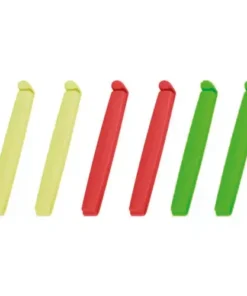Juego de 6 clips cierrabolsas 12cm Presto