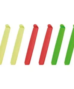 Juego de 6 clips cierrabolsas 12cm presto