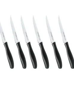 Juego de 6 cuchillos chuleteros 12cm Sonic