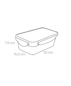 Alternative view of Contenedor rectangular 1,5l freshbox