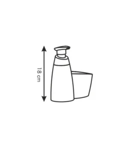 Alternative view of Dosificador jabon 350mlc/porta-estropajo Clean kit