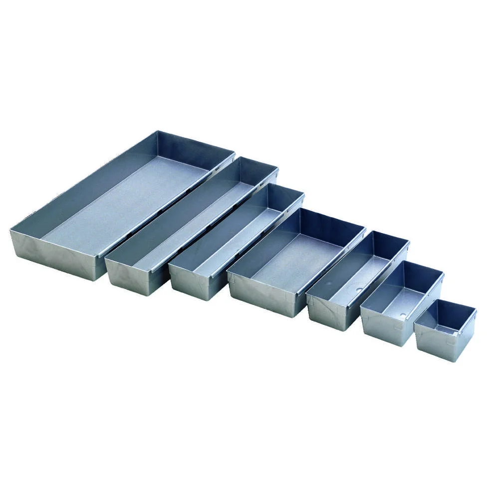 CUBETA MODULAR 38x8x5 PLATA