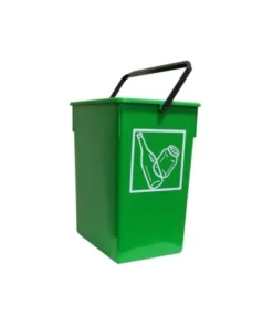 CUBETA RECICLAR 15L con asa 20x28x34 VERDE