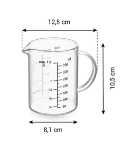 Alternative view of Jarra medidora de vidrio 0,35l delícia