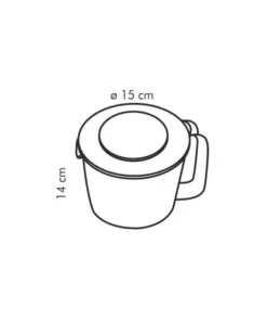 Alternative view of Jarra mezcladora con escala 1,5l delícia